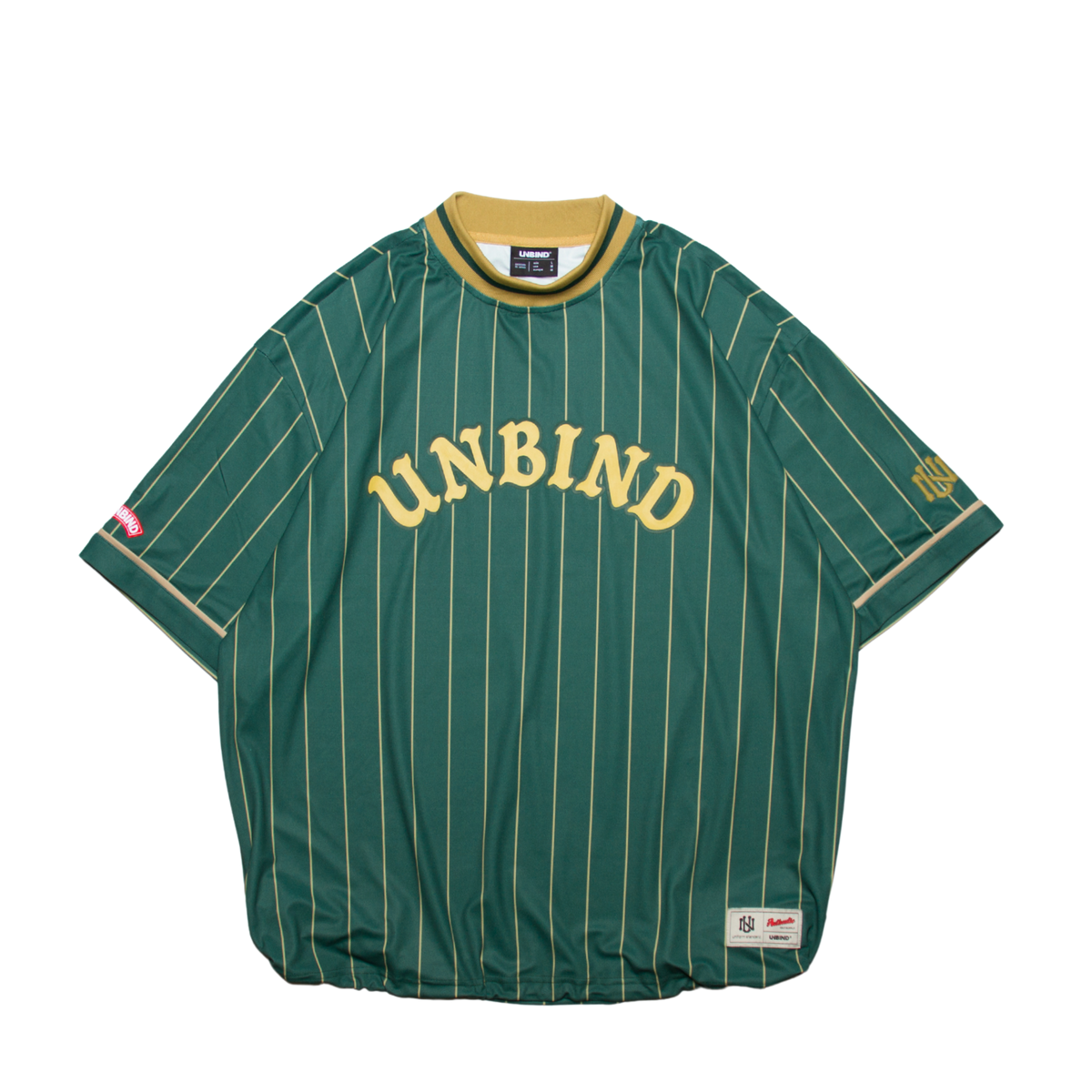 メンズウェア UNBIND PINSTRIPE DRY MOCK SHIRT M PINSTRIPE DRY MOCK SHIRT – UNBIND