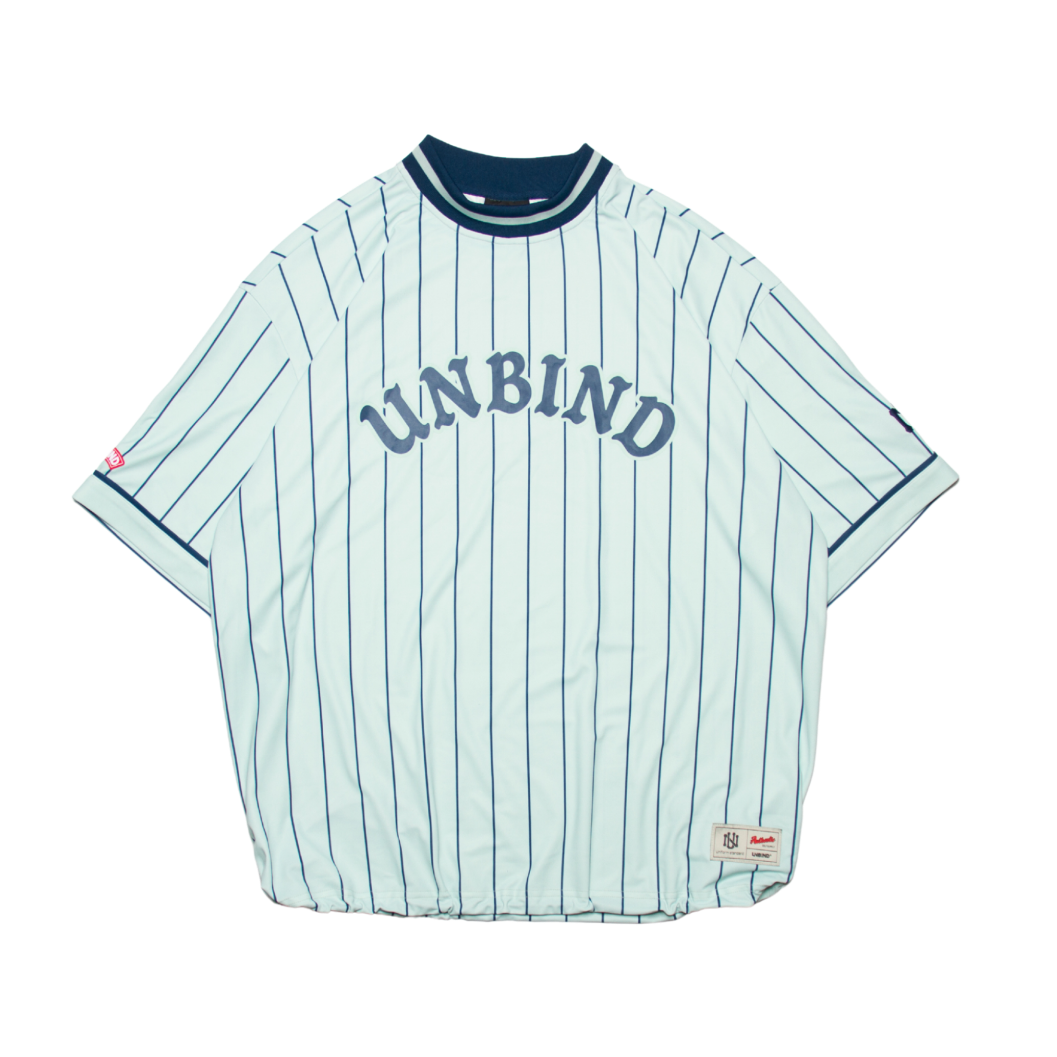 メンズウェア UNBIND PINSTRIPE DRY MOCK SHIRT M PINSTRIPE DRY MOCK SHIRT – UNBIND