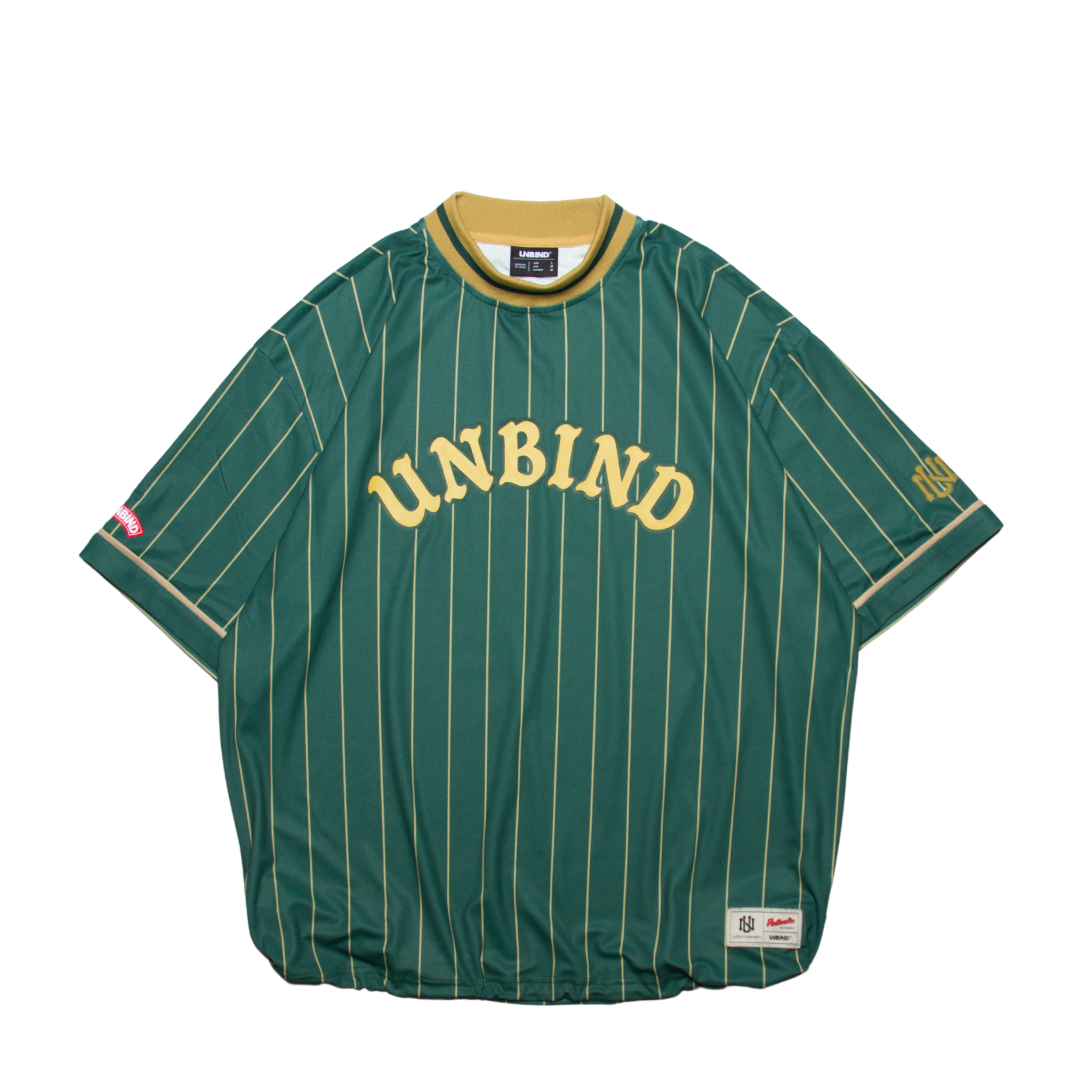 メンズウェア UNBIND PINSTRIPE DRY MOCK SHIRT M PINSTRIPE DRY MOCK SHIRT – UNBIND