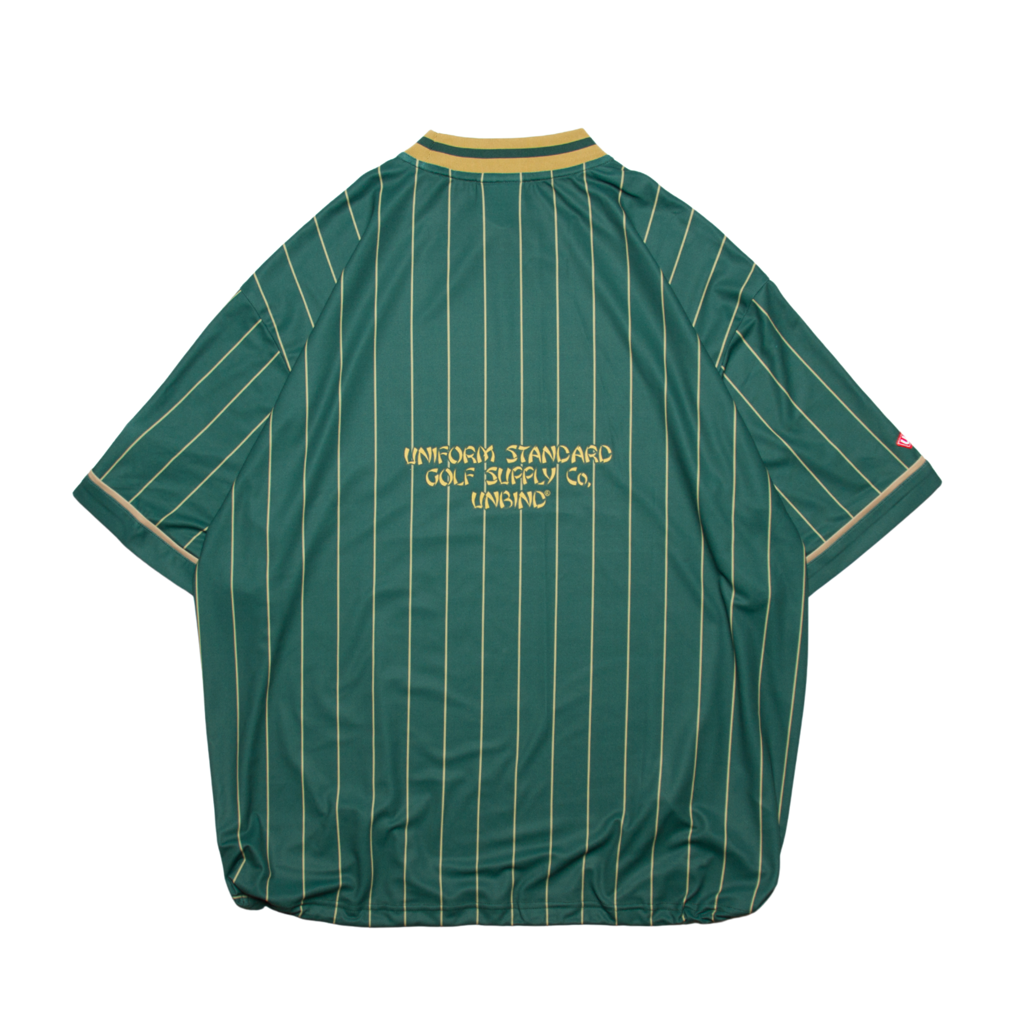 メンズウェア UNBIND PINSTRIPE DRY MOCK SHIRT M PINSTRIPE DRY MOCK SHIRT – UNBIND